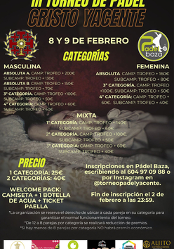 Cartel del torneo