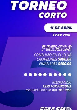 Cartel del torneo