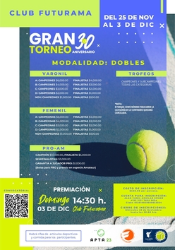 Cartel del torneo