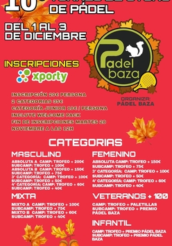 Cartel del torneo