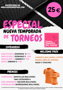 Cartel del torneo