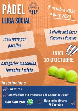 Cartel del torneo